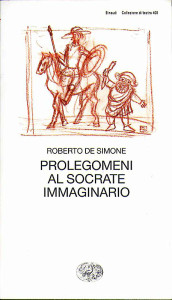 Il Socrate immaginario 2004, di Roberto De Simone, edizioni Einaudi, Collana Teatro, tavola a sanguigna su cartoncino, cm 20x30