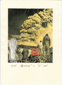 sore' mamm'' e ll' arc'_La canzone Napolitana, 2017, di Roberto De Simone, edizione Einaudi, Torino, editing grafico, stampa digitale su cartoncino, con interventi di ritocco pittorico, cm 30x40