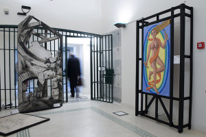 Foto dell'allestimento Architettura al Muro anno 2013/2014