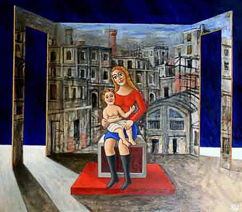"Sonia 2003" premio cinematografico alla carriera "Camillo Marino" a Luc e Pier Dardenne olio su tela cm 70x80