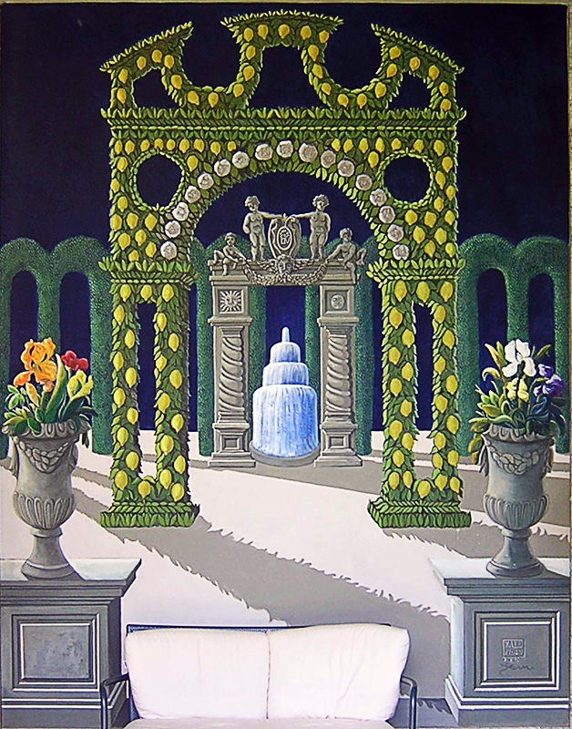 installazione di dipinti nell' Hotel De La Villa Avellino 2006