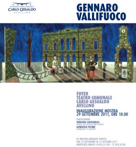 Locandina/Invito alla mostra al Foyer Teatro Comunale Carlo Gesualdo
