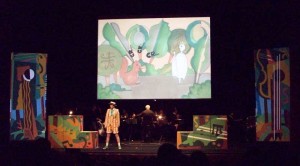 Foto di scena Lo scoiattollo in gamba anno 2009 Opera lirica di Nino Rota su libretto di Edoardo De Filippo Regia: Cesare Scarton Accademia nazionale di Santa Cecilia Auditorium parco della musica di Roma