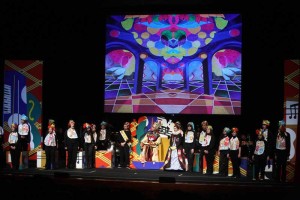 Foto di scena Lo scoiattollo in gamba anno 2009 Opera lirica di Nino Rota su libretto di Edoardo De Filippo Regia: Cesare Scarton Accademia nazionale di Santa Cecilia Auditorium parco della musica di Roma